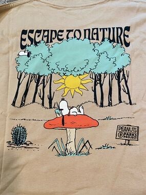 NWT Peanuts x Parks Project Escape to Nature Long Sleeve TShirt